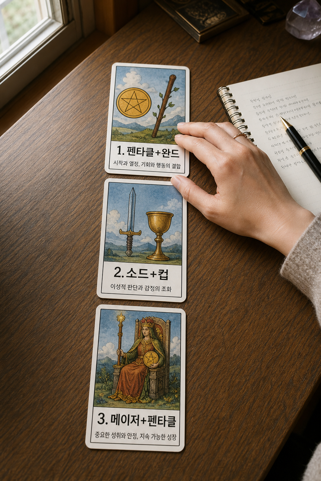커리어 타로에서 자주 나오는 조합 해석